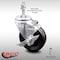 Service Caster 4 Inch SS Phenolic Wheel Swivel 10mm Threaded Stem Caster with Brake SCC SCC-SSTS20S414-PHS-TLB-M1015 - alternate 2